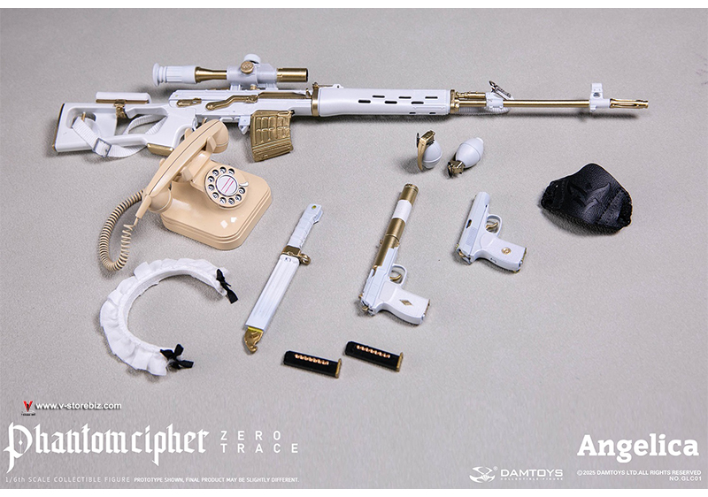 DAMTOYS GLC01 PHANTOM CIPHER: ZERO TRACE ANGELICA Original Story Collectible Figure