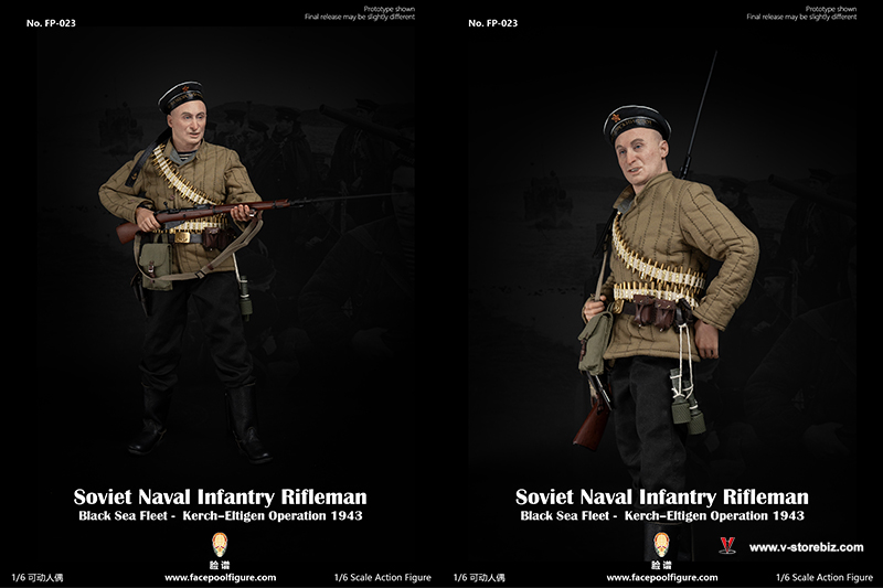 Facepoolfigure FP023B WWII Soviet Naval Black Sea Fleet Rifleman Special version 