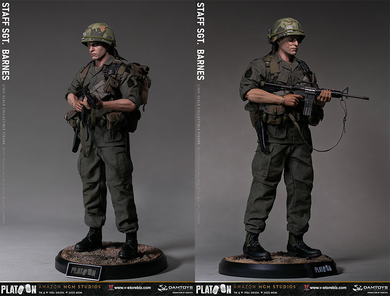 DAMTOYS DMS045 Platoon Vietnam War U.S. Army Staff Sergeant Barnes