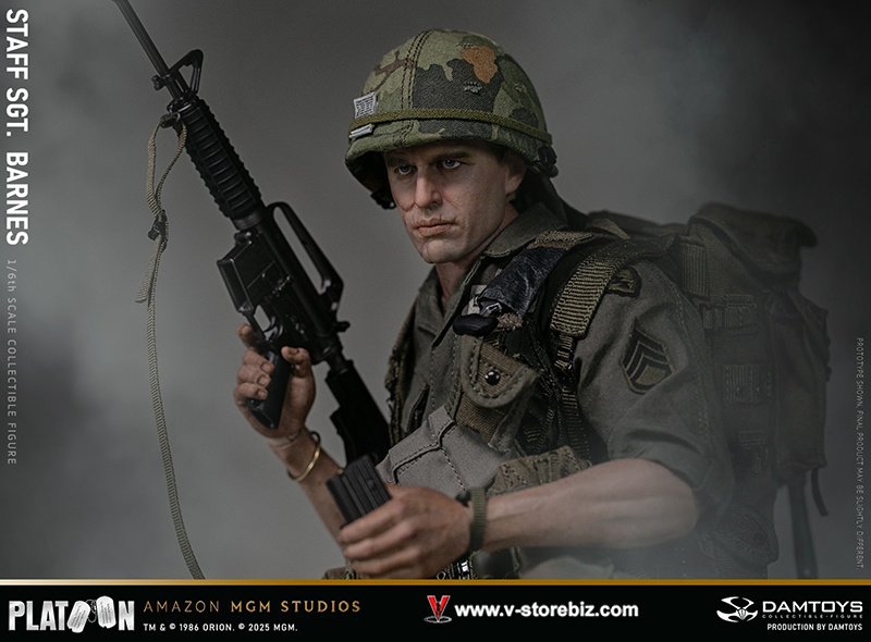 DAMTOYS DMS045 Platoon Vietnam War U.S. Army Staff Sergeant Barnes