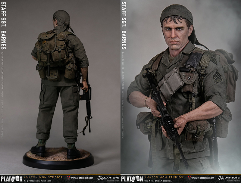 DAMTOYS DMS045 Platoon Vietnam War U.S. Army Staff Sergeant Barnes