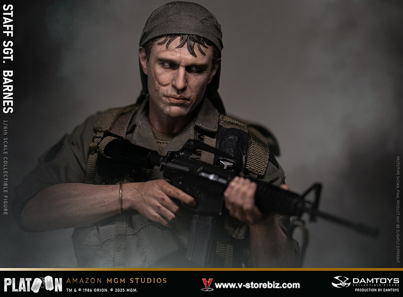 DAMTOYS DMS045 Platoon Vietnam War U.S. Army Staff Sergeant Barnes