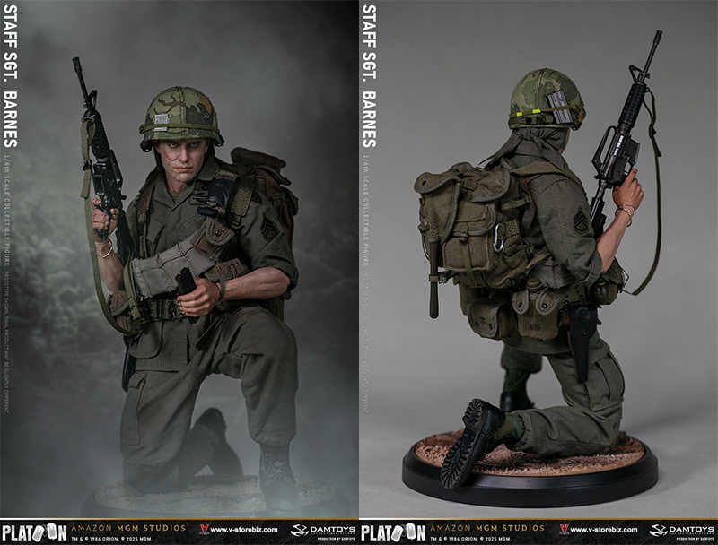 DAMTOYS DMS045 Platoon Vietnam War U.S. Army Staff Sergeant Barnes