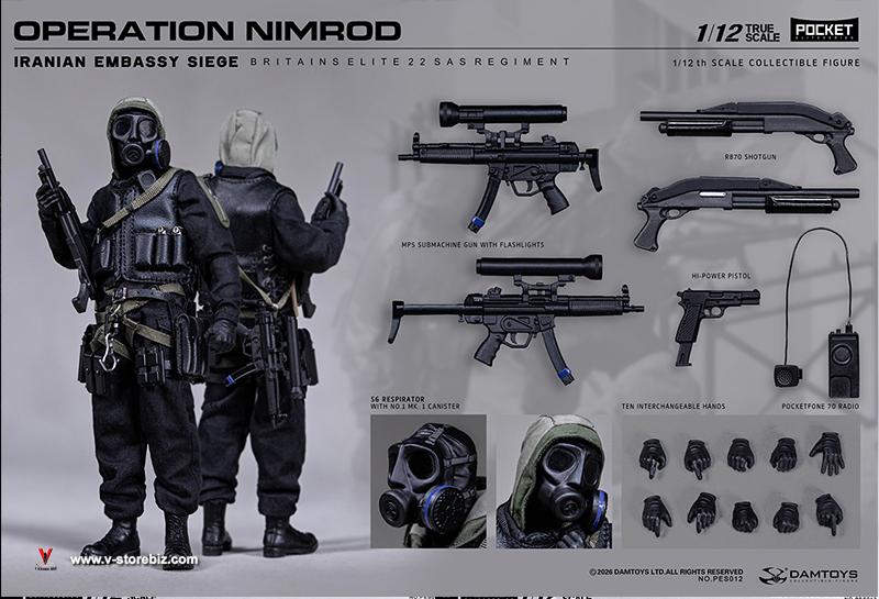 DAMTOYS PES012 1980 IRANIAN EMBASSY SIEGE 22 SAS CRW Operation Nimrod (Standard Edition)