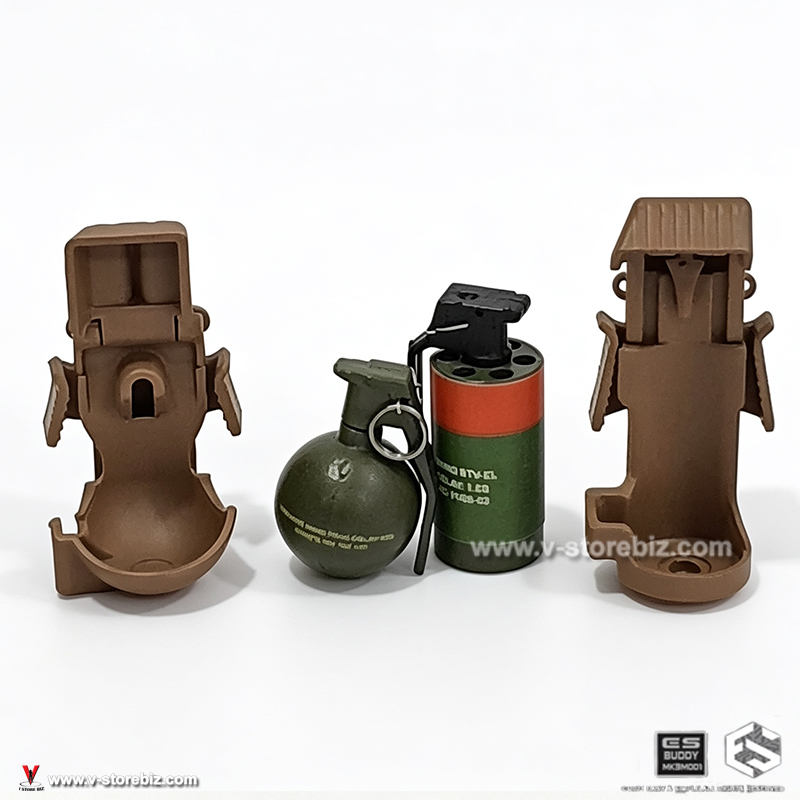 E&S 26073B Paramilitary Grenades & Trigger Holster