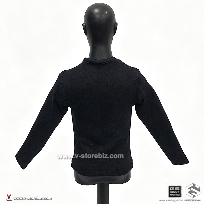E&S 26073B Paramilitary Printed Black Long Sleeved Tee