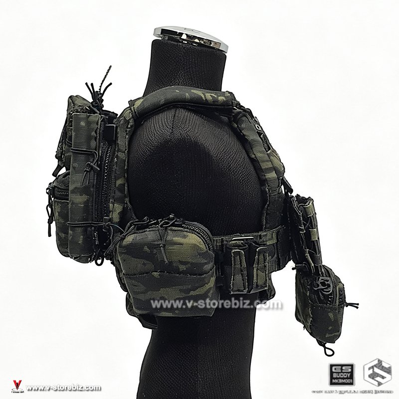 E&S 26073B Paramilitary FCPC V6 Plate Carrier & Pouches