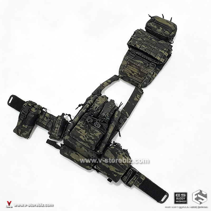 E&S 26073B Paramilitary FCPC V6 Plate Carrier & Pouches