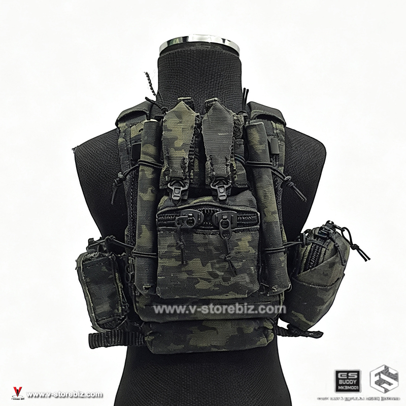E&S 26073B Paramilitary FCPC V6 Plate Carrier & Pouches