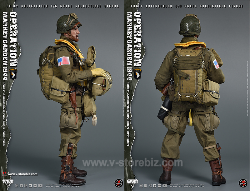 SOLDIER STORY SS145 WWII Operation Market Garden 101st airborne Division Officer