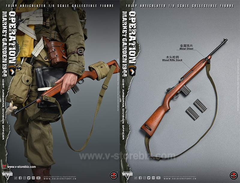 SOLDIER STORY SS145 WWII Operation Market Garden 101st airborne Division Officer