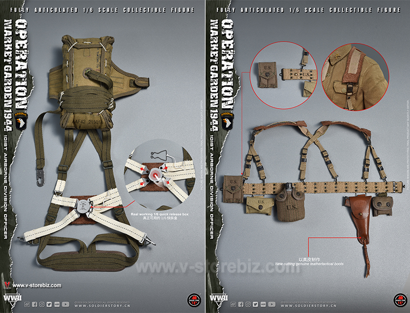 SOLDIER STORY SS145 WWII Operation Market Garden 101st airborne Division Officer