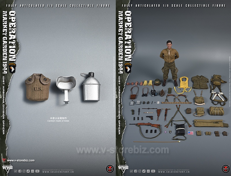 SOLDIER STORY SS145 WWII Operation Market Garden 101st airborne Division Officer