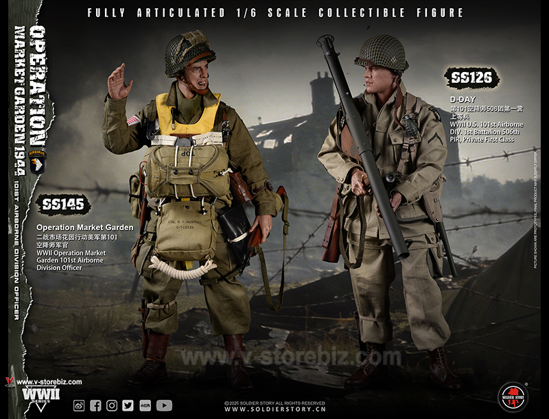 SOLDIER STORY SS145 WWII Operation Market Garden 101st airborne Division Officer
