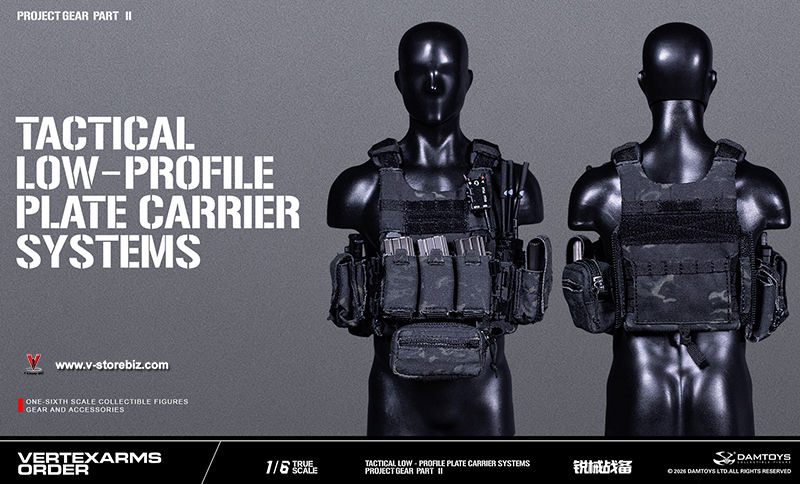 DAMTOYS VSF02A Vertexarms Order Series Part II Tactical Low-Profile Plate Carrier Systems