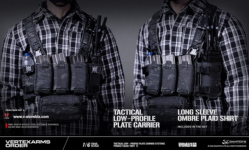 DAMTOYS VSF02A Vertexarms Order Series Part II Tactical Low-Profile Plate Carrier Systems