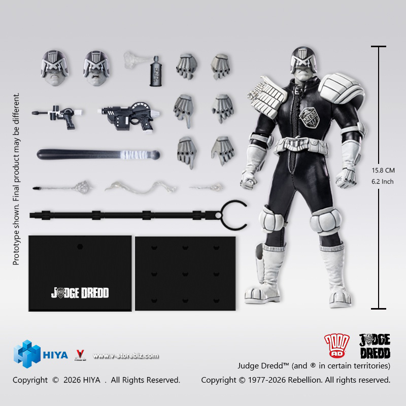 HIYA ESJ0163 1/12 Judge Dredd Black&White ver.