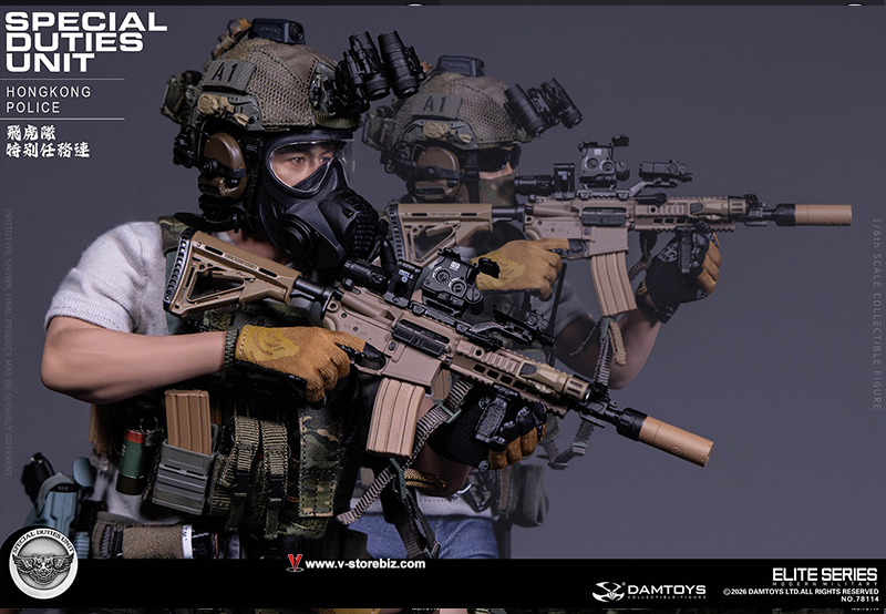DAMTOYS 78114 Hong Kong Police Special Duties Unit Assault Team - Team Leader 