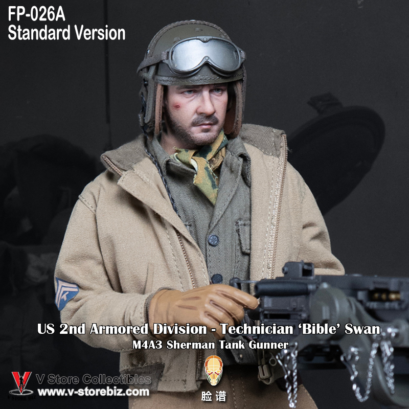 FacepoolFigure FP026A 2nd Armored Division Sherman Tank Gunner Standard Version 