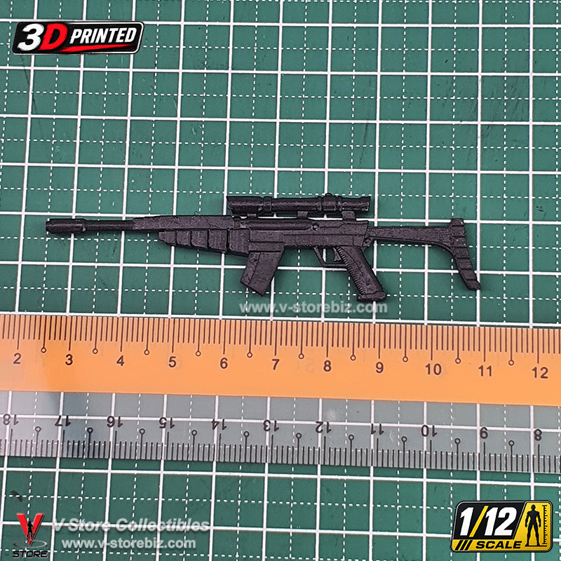 3D Printed 1/12 G.I. Joe Laser Rifle (CA005.81)