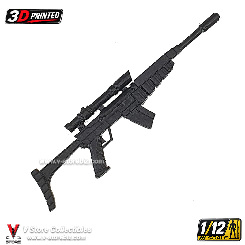 3D Printed 1/12 G.I. Joe Laser Rifle (CA005.81)