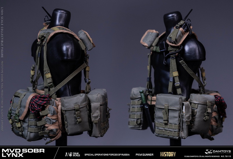 DAMTOYS 78115 Russian Spetsnaz MVD SOBR LYNX PKM Gunner