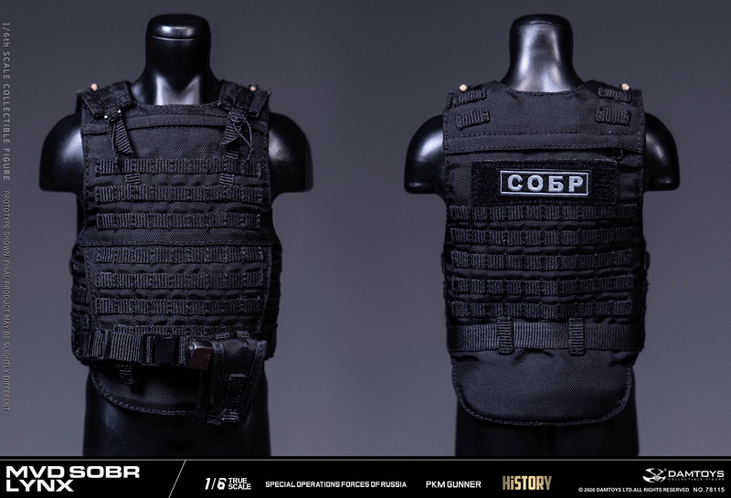 DAMTOYS 78115 Russian Spetsnaz MVD SOBR LYNX PKM Gunner