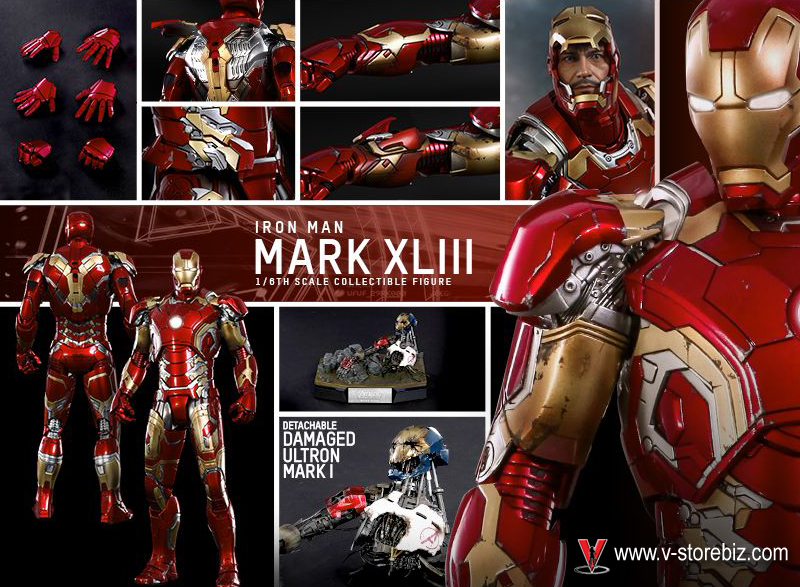 Hot Toys MMS278D09 Age of Ultron Iron man Mark XLIII 