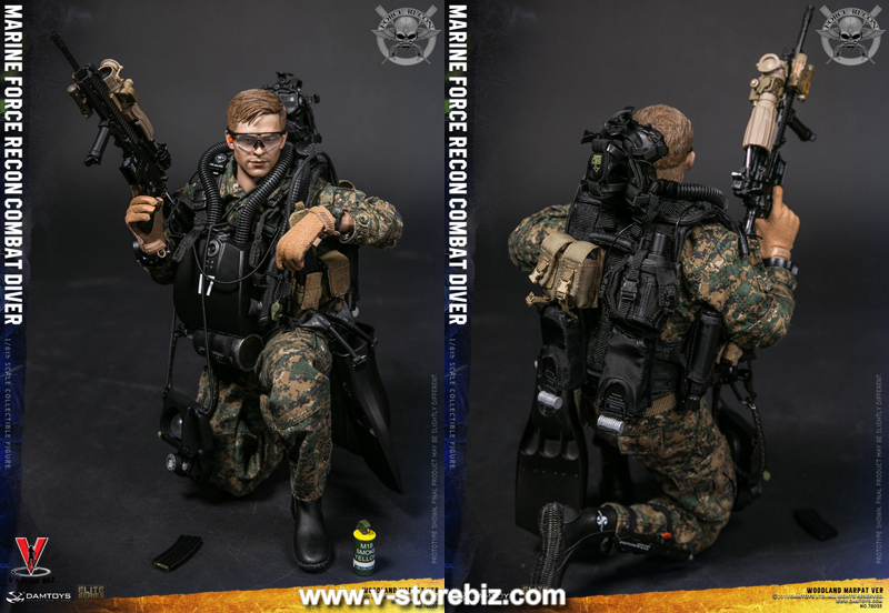 DAM 78055 Marine Force Recon Combat Diver (Woodland MARPAT Version)