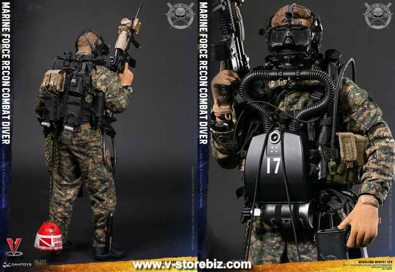 DAM 78055 Marine Force Recon Combat Diver (Woodland MARPAT Version)