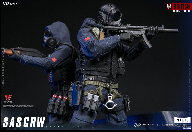 DAMTOYS 1/12 POCKET ELITE SAS CRW Assaulter & Breacher Set