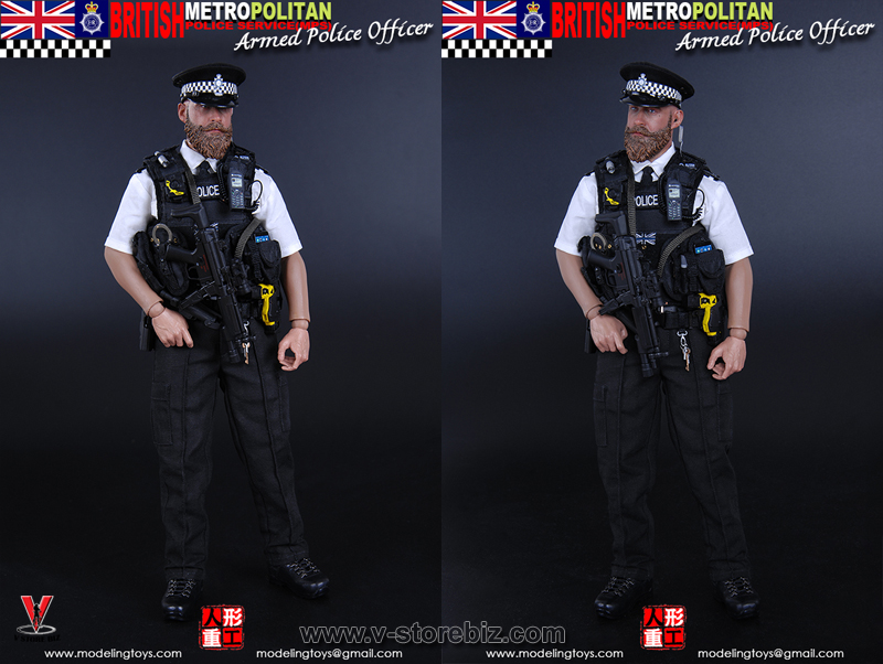 Modeling Toys MMS9002 British Metropolitan Police Service Armed Police Officer
