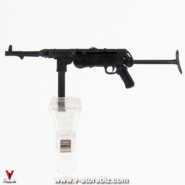 4D Model German WWII MP40 Submachine Gun (Custom Paint Black)