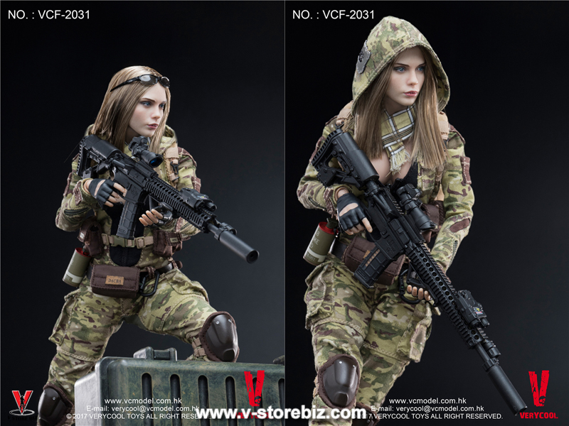 VeryCool VCF2031 MC Camouflage Women Soldier Villa 