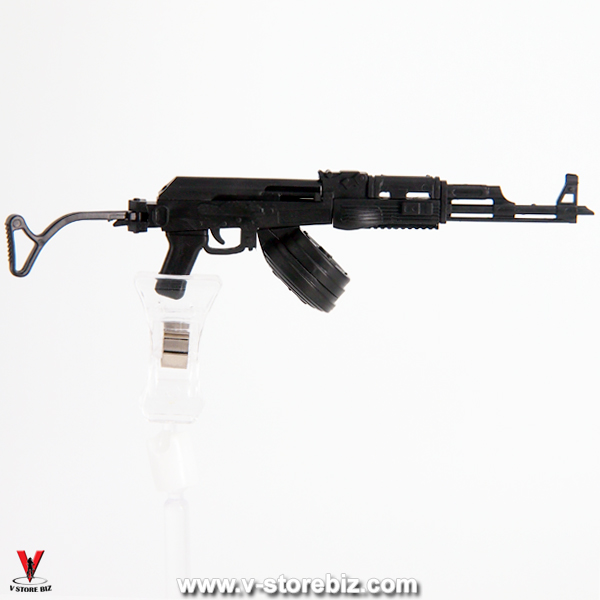 4D Model AK-47 Rifle & Magazine Drum