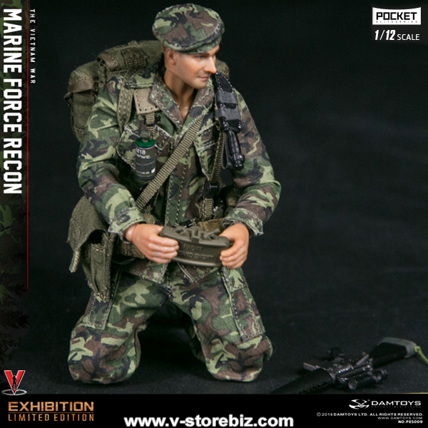 DAMTOYS PES009 1/12 Pocket Elite Series Marine Force Recon in Vietnam (WF2019 Shanghai Convention Edition)