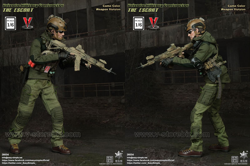 E&S 26034 Private Military Contractor The Escort (Camo Version)