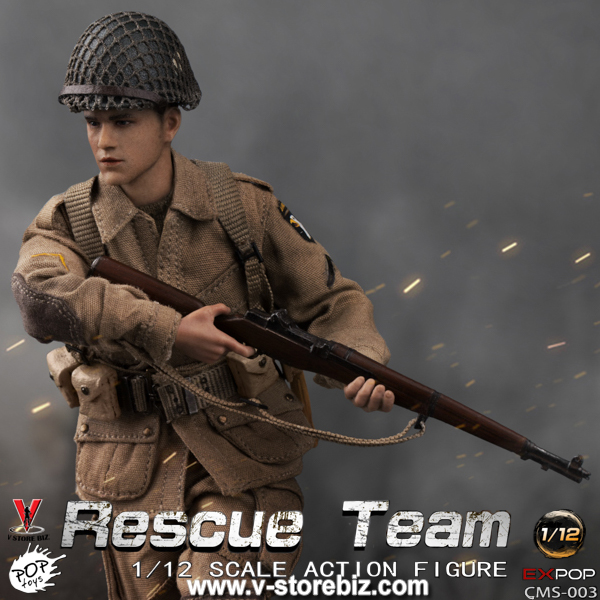 POPTOYS 1/12 CMS003 WWII US Rescue Squad Paratrooper