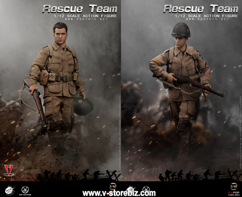 POPTOYS 1/12 CMS003 WWII US Rescue Squad Paratrooper