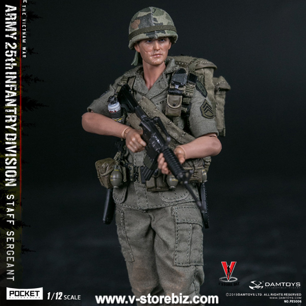 DAMTOYS 1/12 PES006 Army 25th Infantry Division Staff Sergeant - V