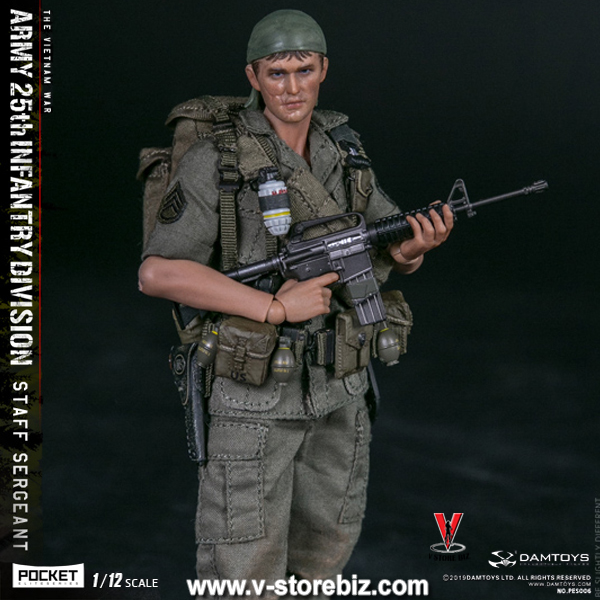 DAMTOYS 1/12 PES006 Army 25th Infantry Division Staff Sergeant - V