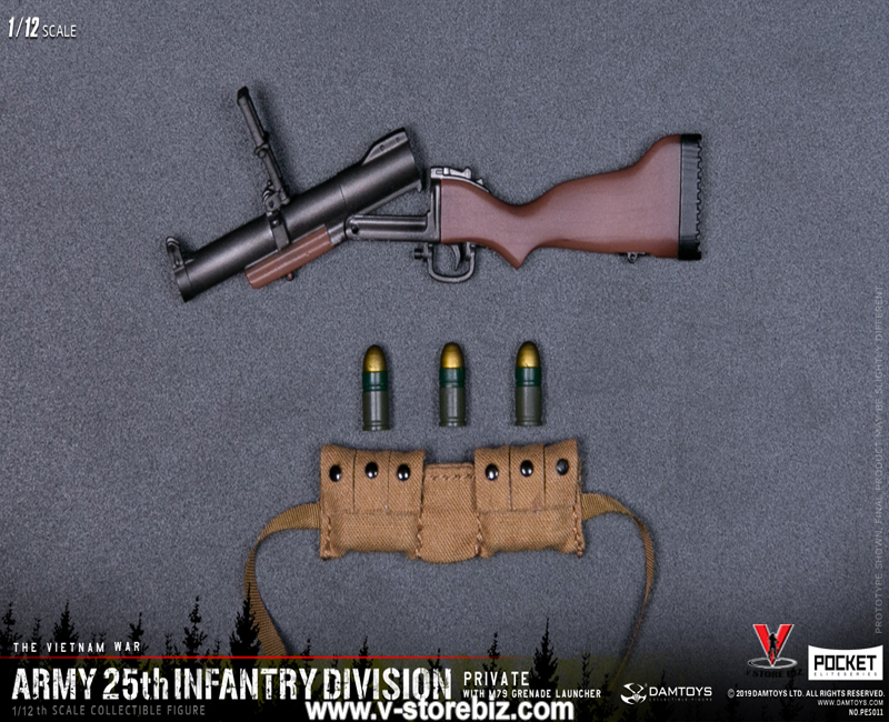 DAMTOYS 1/12 PES011 Army 25th Infantry Division Private with M79 Grenade Launcher