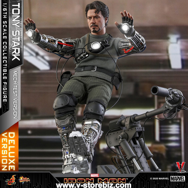 Hot Toys MMS582 Iron Man Tony Stark - Mech Test (Deluxe Version)