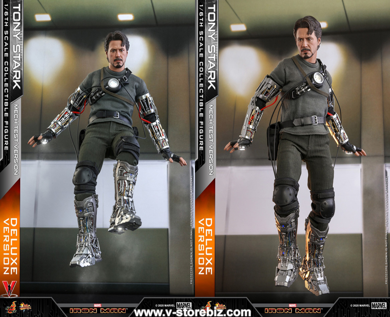 Hot Toys MMS582 Iron Man Tony Stark - Mech Test (Deluxe Version)