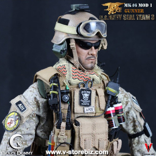 Crazy Dummy 78001 US NAVY SEAL Team 3 MK46 MOD 1 Gunner - V Store