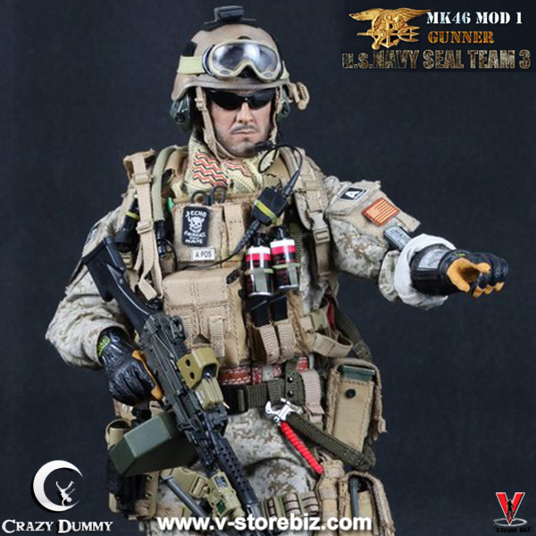 Crazy Dummy 78001 US NAVY SEAL Team 3 MK46 MOD 1 Gunner - V Store