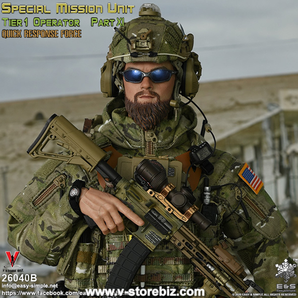 ミリタリー SMU Tier 1 Operator Part XI 26040s Easy&Simple 26040S Tier 1 SMU Operator Part XI QRF Excusive Version