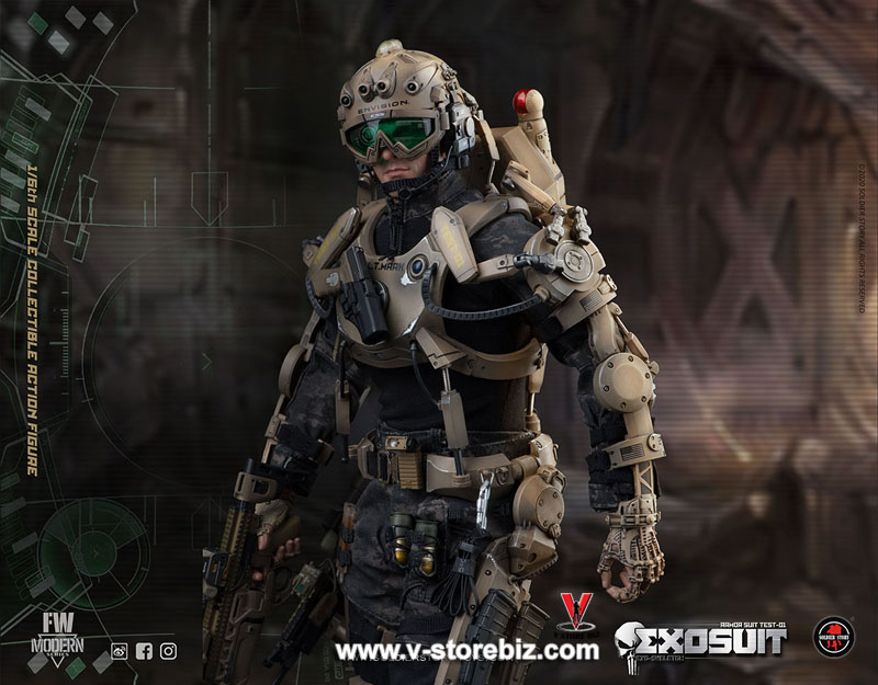 Soldier Story SS122 EXO-Skeleton Armor Suit Test 01