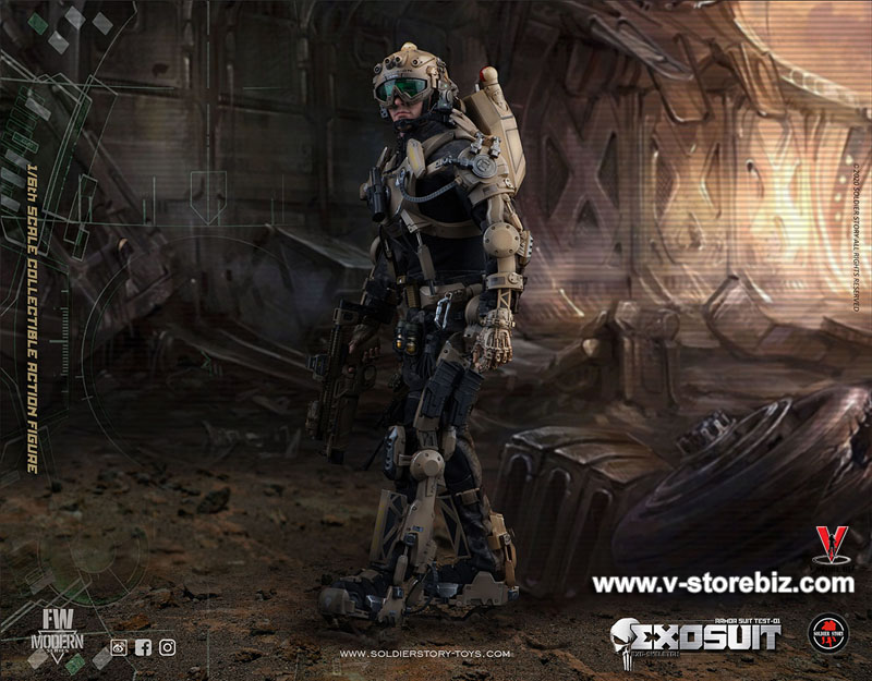 Soldier Story SS122 EXO-Skeleton Armor Suit Test 01