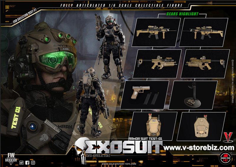 Soldier Story SS122 EXO-Skeleton Armor Suit Test 01